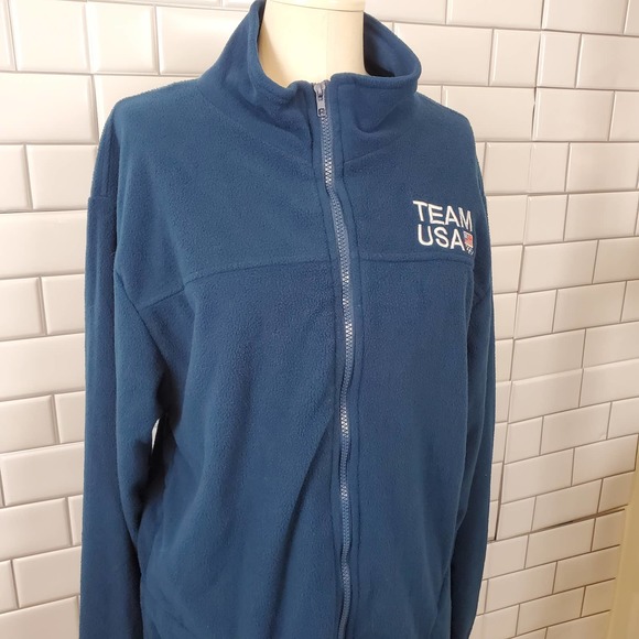 TEAM USA FLEECE TEAL FULL ZIP LIGHTWEIGHT JACKET WOMEN'S SIZE LARGE/ XL - Picture 5 of 13